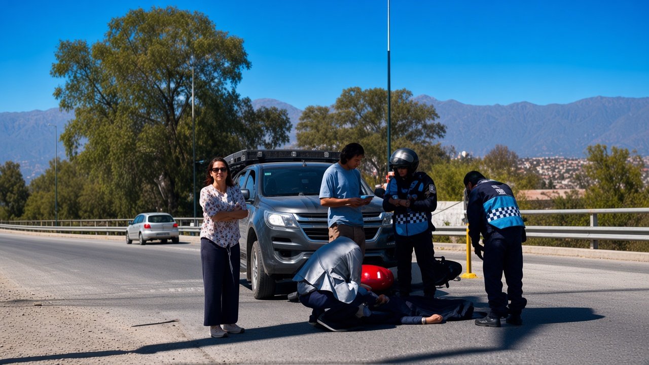 “LA VOCACIÓN MÉDICA ANTE TODO”: MANGIONE SE DETUVO A ASISTIR A UN MOTOCICLISTA HERIDO