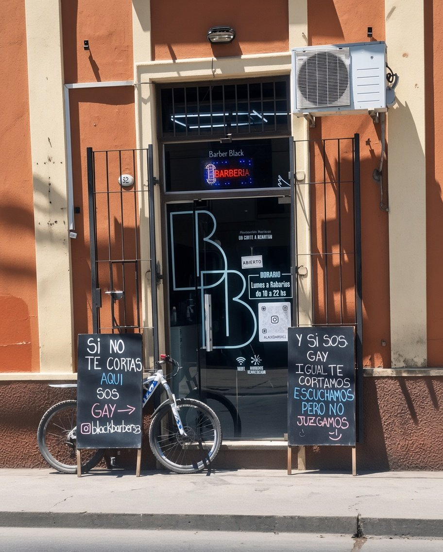 "SI NO TE CORTAS AQUÍ SOS GAY": EL POLÉMICO CARTEL DE UNA BARBERÍA QUE INDIGNÓ A LOS SALTEÑOS