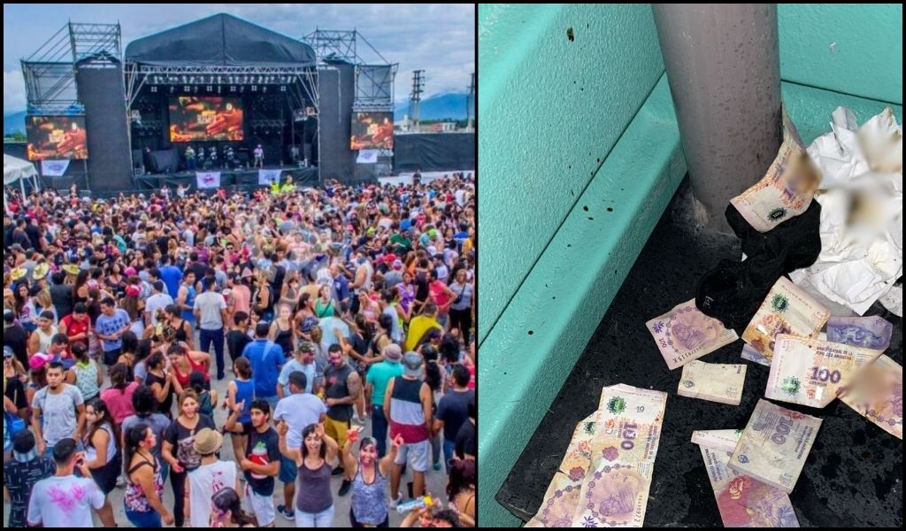 Carnaval VIP: ¡Carpas salteñas donde hasta el papel higiénico está hecho de billetes!