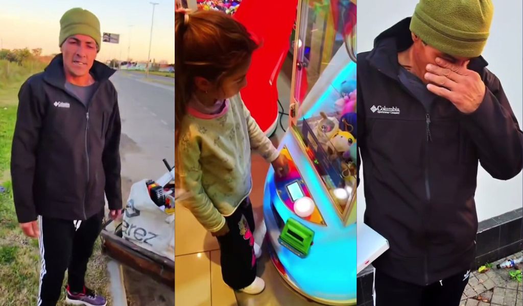 Era el cumple de su nena, y salieron a cartonear para salvar el día... pero apareció un ángel y lo convirtió en el mejor recuerdo de sus vidas