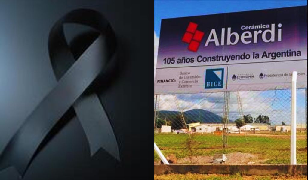 Tras la tragedia, la Cerámica Alberdi emitió un comunicado: "Lamentamos profundamente el accidente"