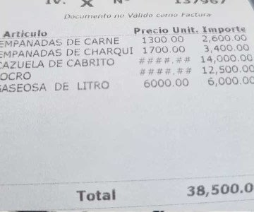 ¡NI ÉL LO PODÍA CREER! PIDIÓ LOCRO, CAZUELA Y EMPANADAS EN SALTA Y EL TICKET SE VOLVIÓ VIRAL EN EL PAIS 